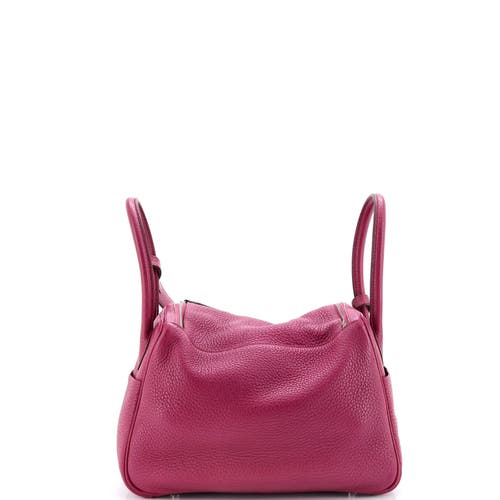 Pre-owned Hermes  Hermes Lindy Bag Clemence 26 In Pink
