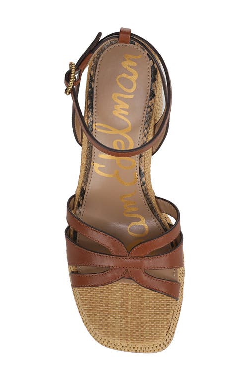 Sam Edelman Reese Platform Wedge Sandal In Brown