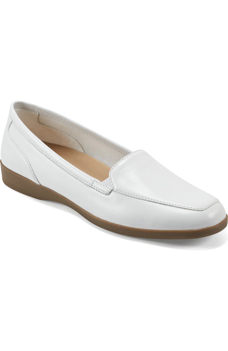 Easy Spirit Devitt Flat, Main, color, White