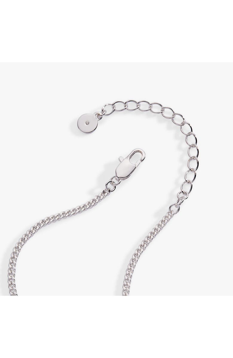 Alex and Ani Glass Butterfly Inline Necklace, Alternate, color, Silver