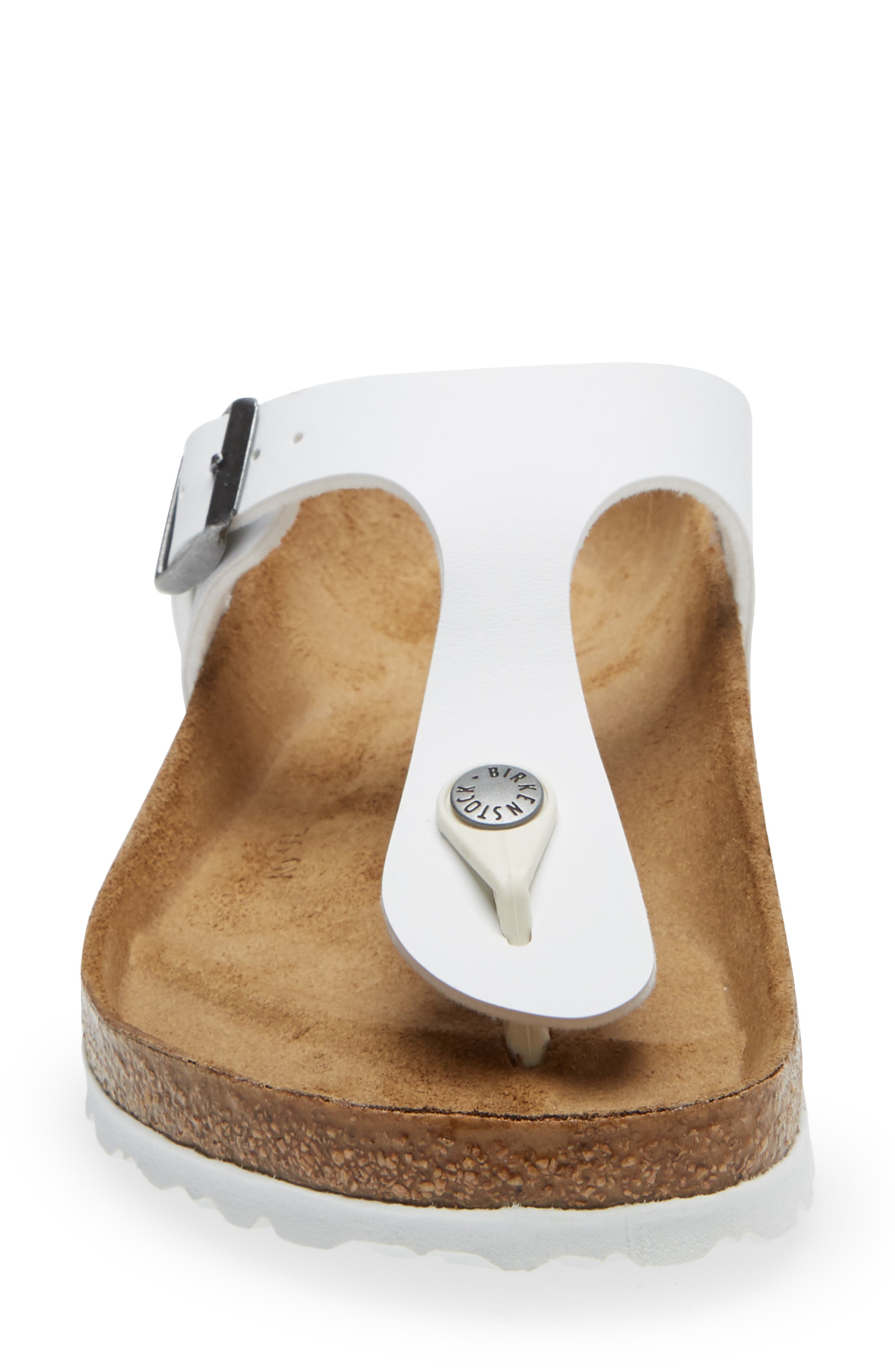Birkenstock Gizeh Birko-Flor Sandal, Alternate, color, White