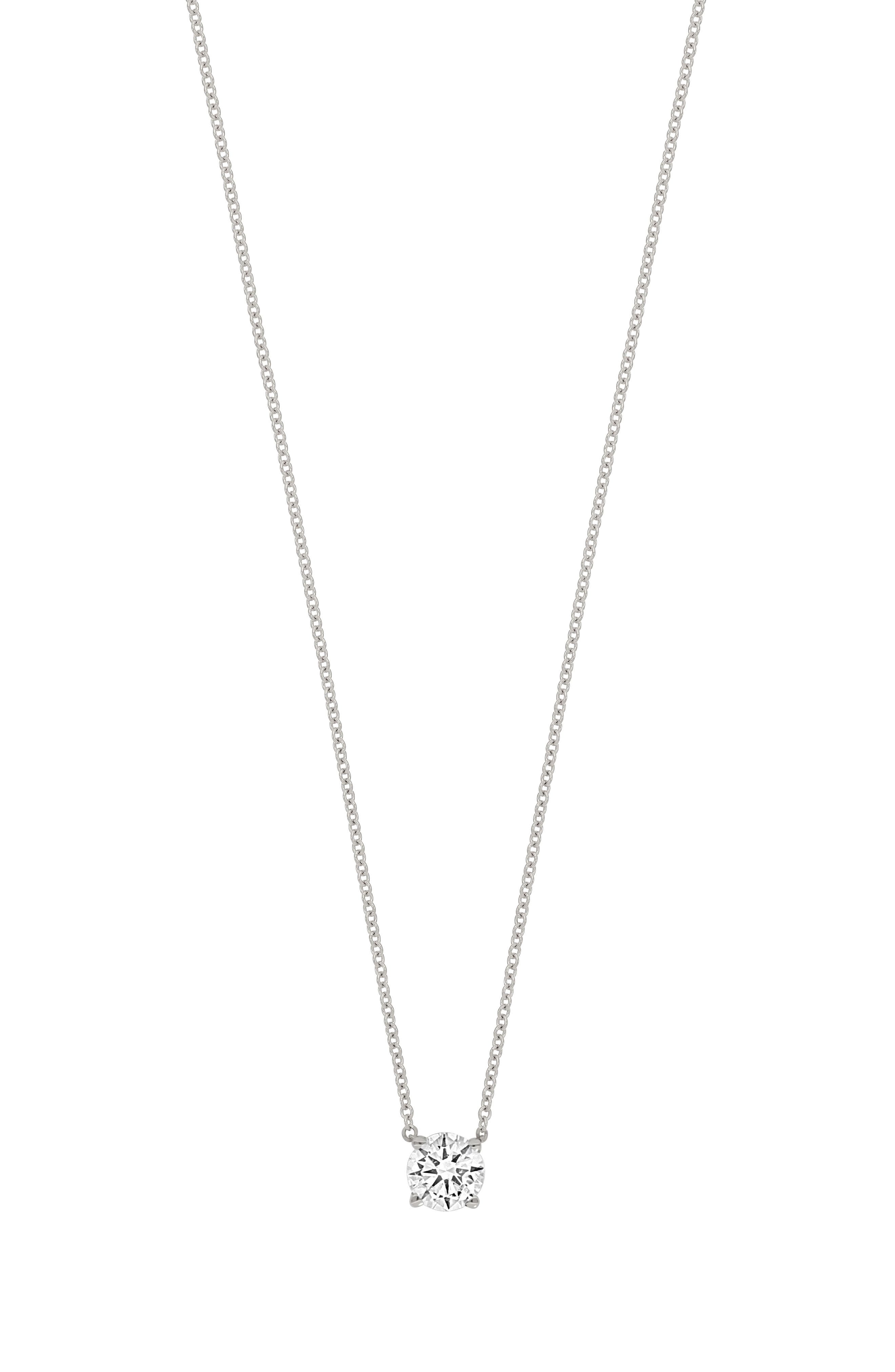 Bony Levy Audrey 14K Gold Diamond Solitaire Pendant Necklace - 0.37 ctw