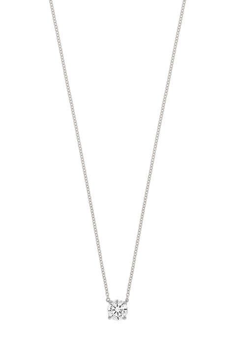 Audrey 14K Gold Diamond Solitaire Pendant Necklace - 0.37 ctw (Nordstrom Exclusive)
