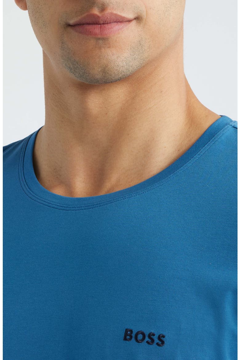 Mix Match Stretch Cotton Pajama T-Shirt, Alternate, color, OPEN BLUE