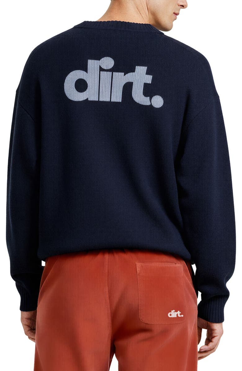 D.RT Oversize Crewneck Sweater, Alternate, color, Navy