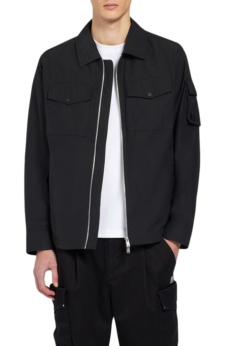 Moose Knuckles Charlesbourg Water Repellent Jacket, Main, color, Black