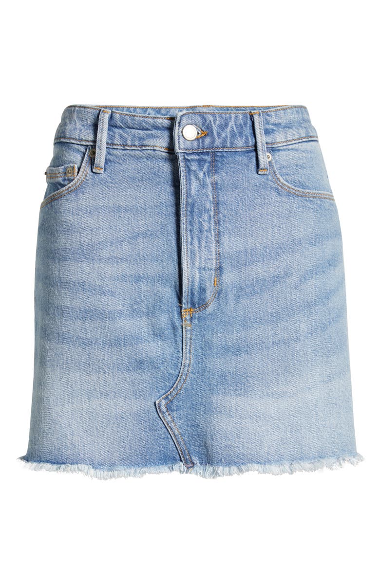 Good American Denim Miniskirt, Alternate, color, 