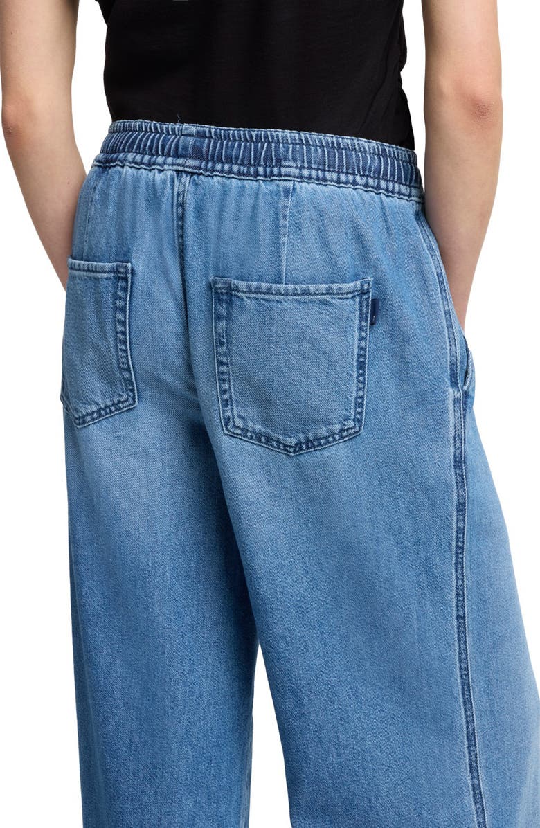 7 For All Mankind Pull-On High Waist Wide Leg Jeans, Alternate, color, Hilo