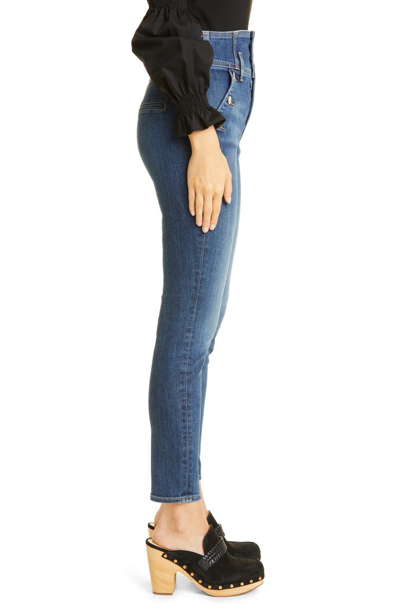 Veronica Beard Jossie Sailor High Waist Skinny Jeans, Alternate, color, 