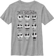 The Nightmare Before Christmas Boy's The Nightmare Before Christmas Emotions Of Jack Skellington Graphic T-Shirt