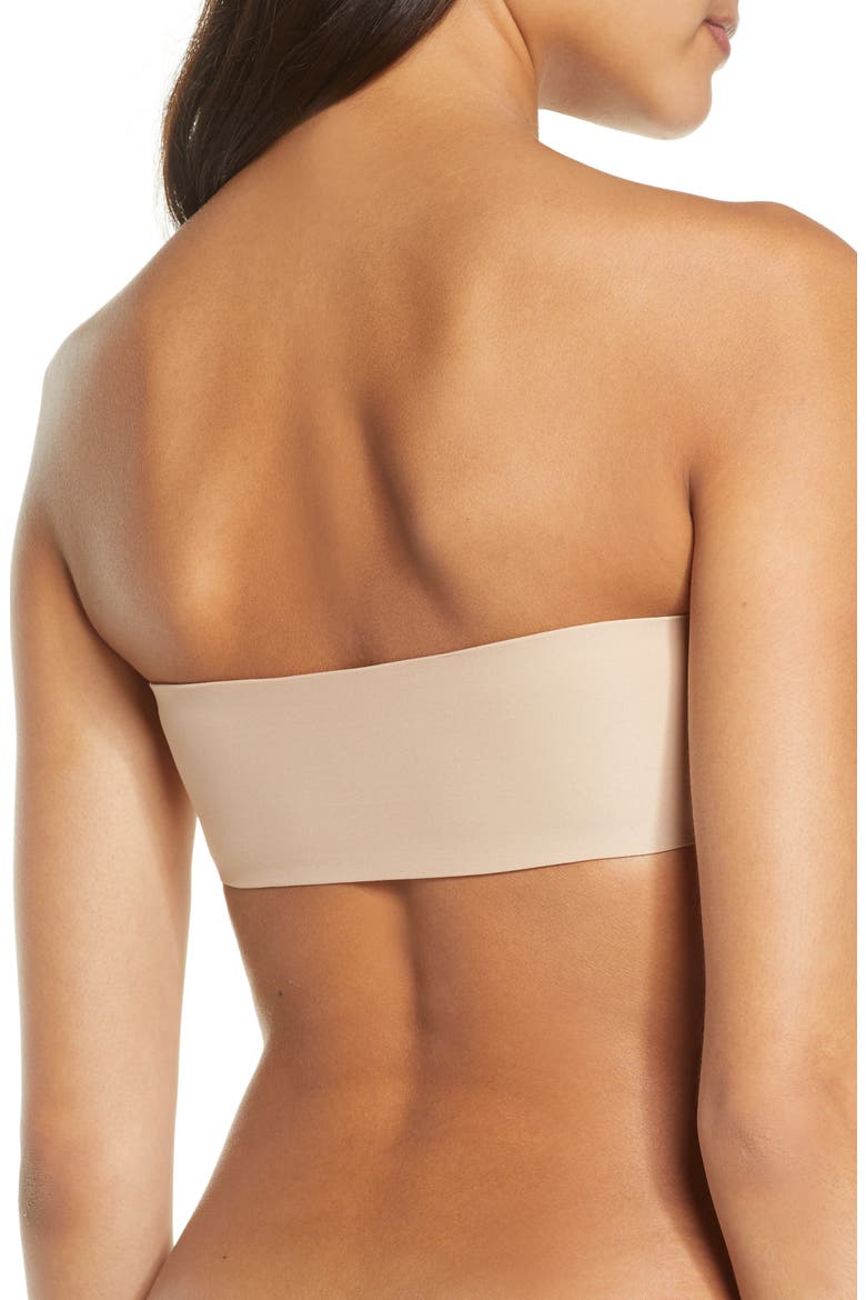 Soft Stretch Padded Bandeau Bralette, Alternate, color, ULTRA NUDE