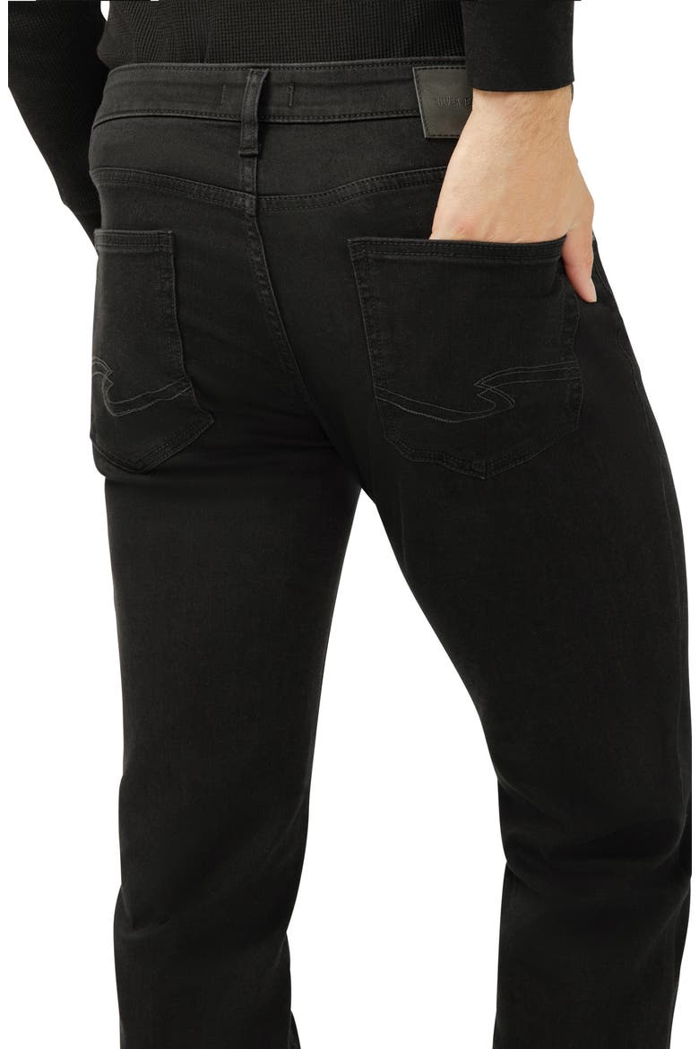 Allan Slim Straight Leg Jeans, Alternate, color, BLACK