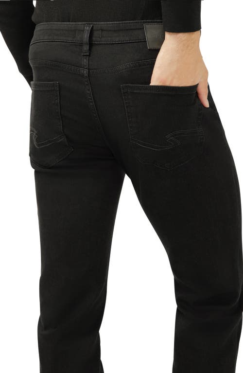 Silver Jeans Co. Zac Relaxed Fit Straight Leg Jeans In Black
