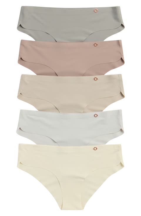 5-Pack Microfiber Dolphin Leg Hipster Briefs