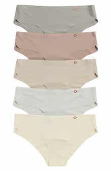 Danskin 5-Pack Microfiber Dolphin Leg Hipster Briefs