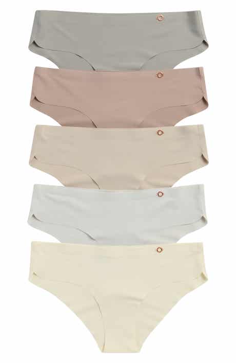 Danskin 5-Pack Microfiber Dolphin Leg Hipster Briefs