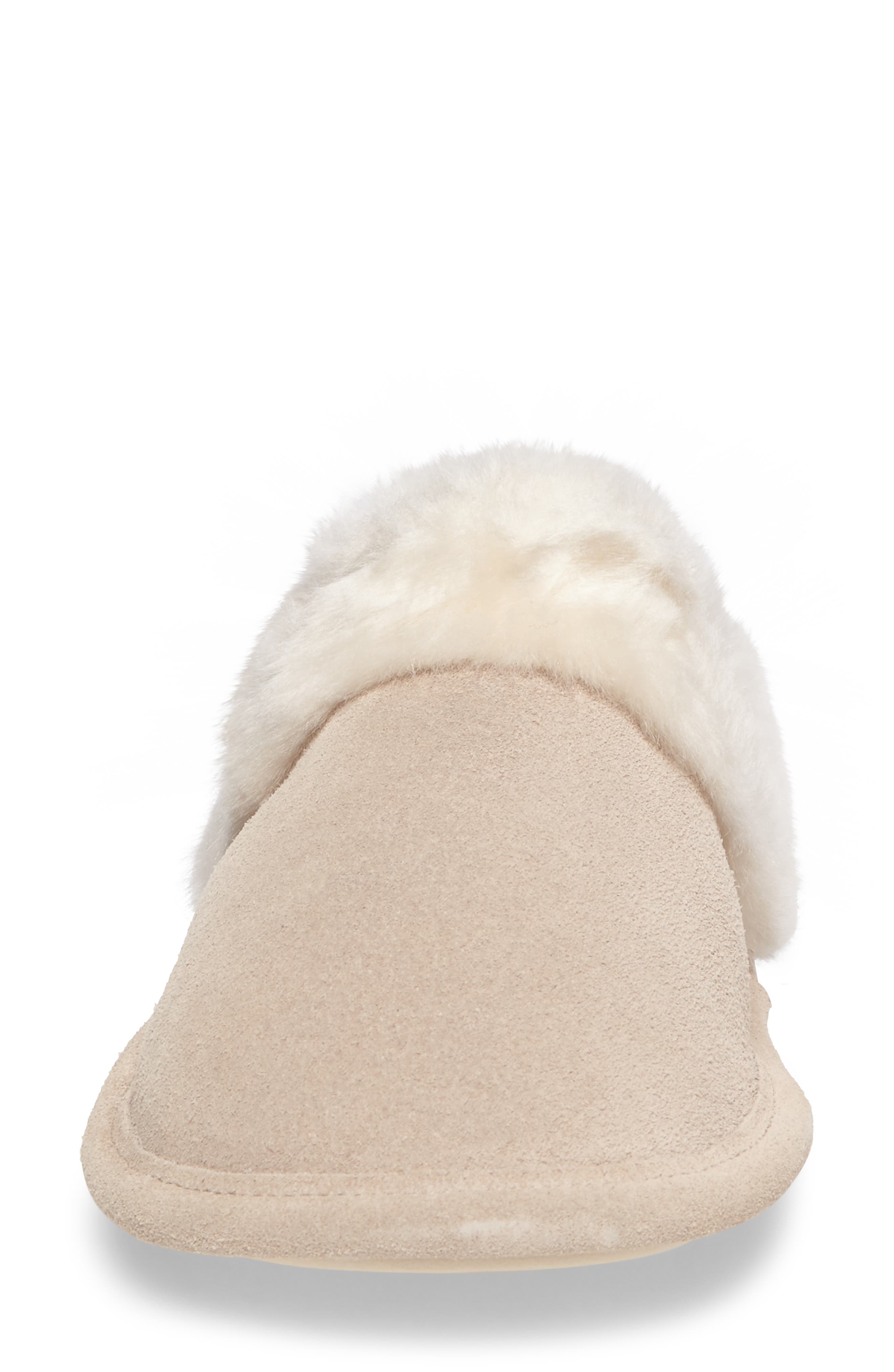 Pammy Faux Fur Slipper, Alternate, color, SAND SUEDE