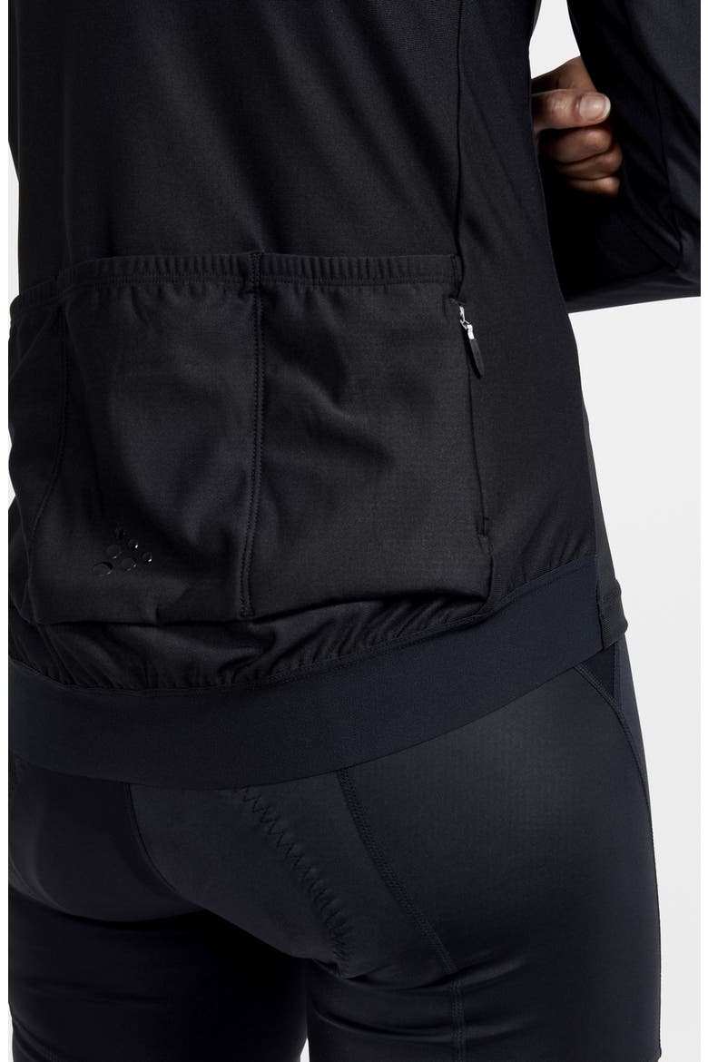Core Bike Essence Long Sleeve Jersey Top, Alternate, color, BLACK