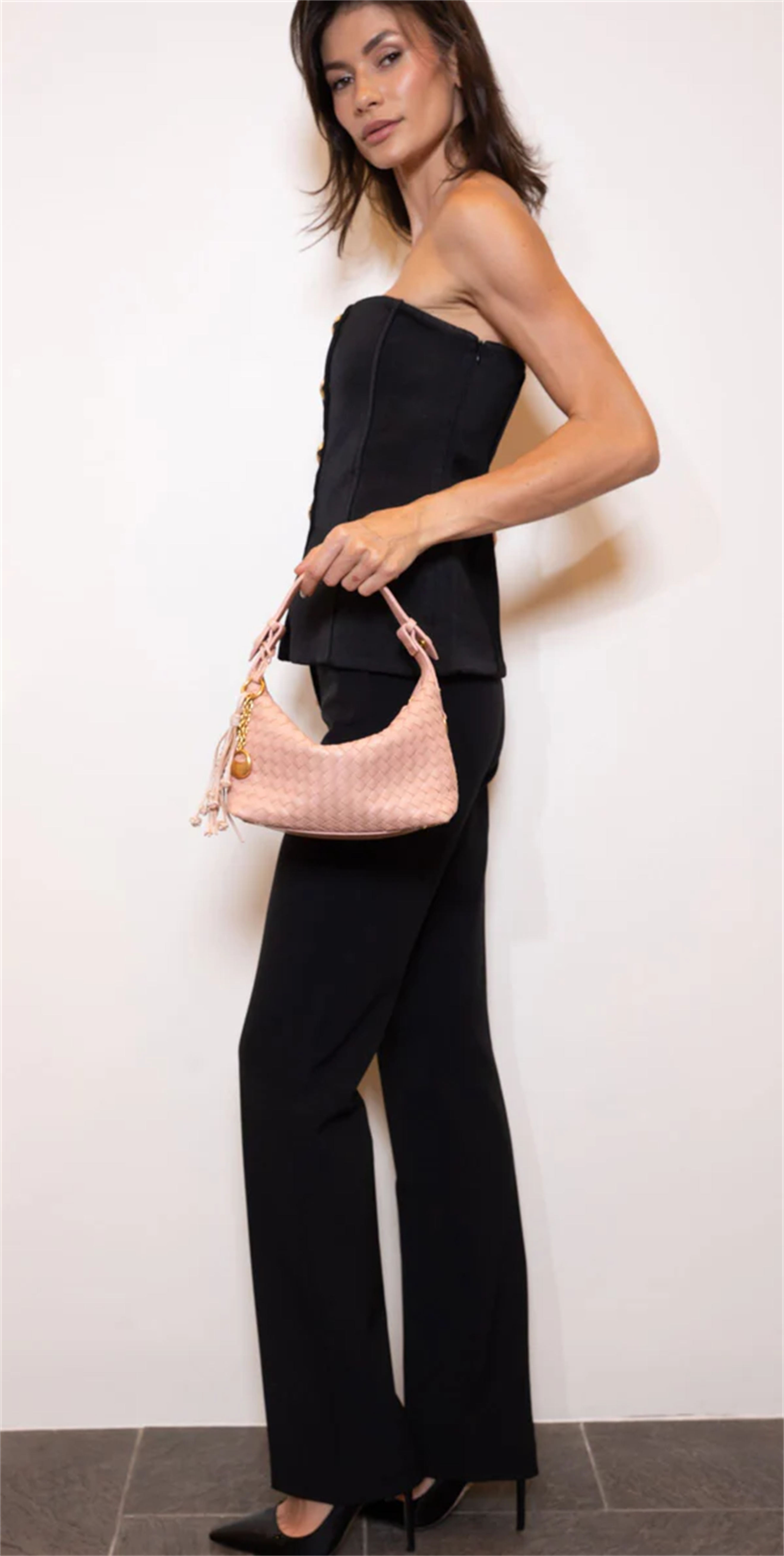Camilla Woven Genuine Shoulder Bag, Alternate, color, Sakula pink
