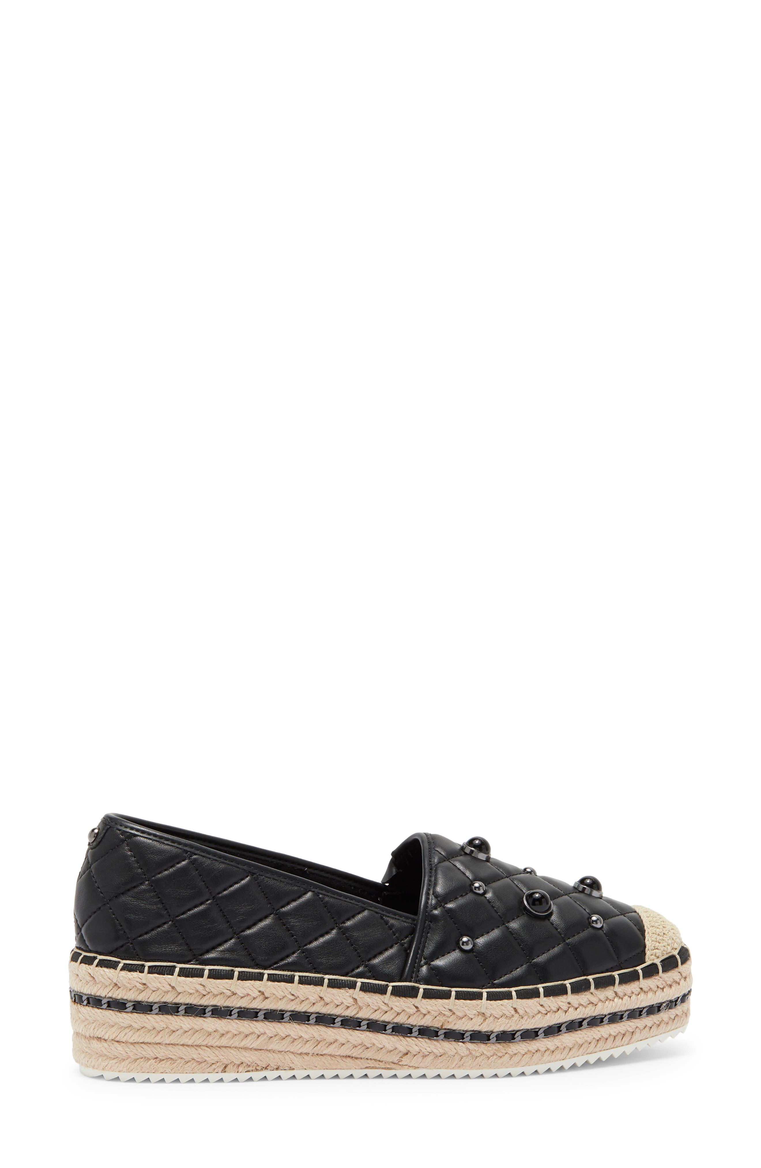 KARL LAGERFELD PARIS Beatrix Espadrille Platform Slip-On, Alternate, color, 