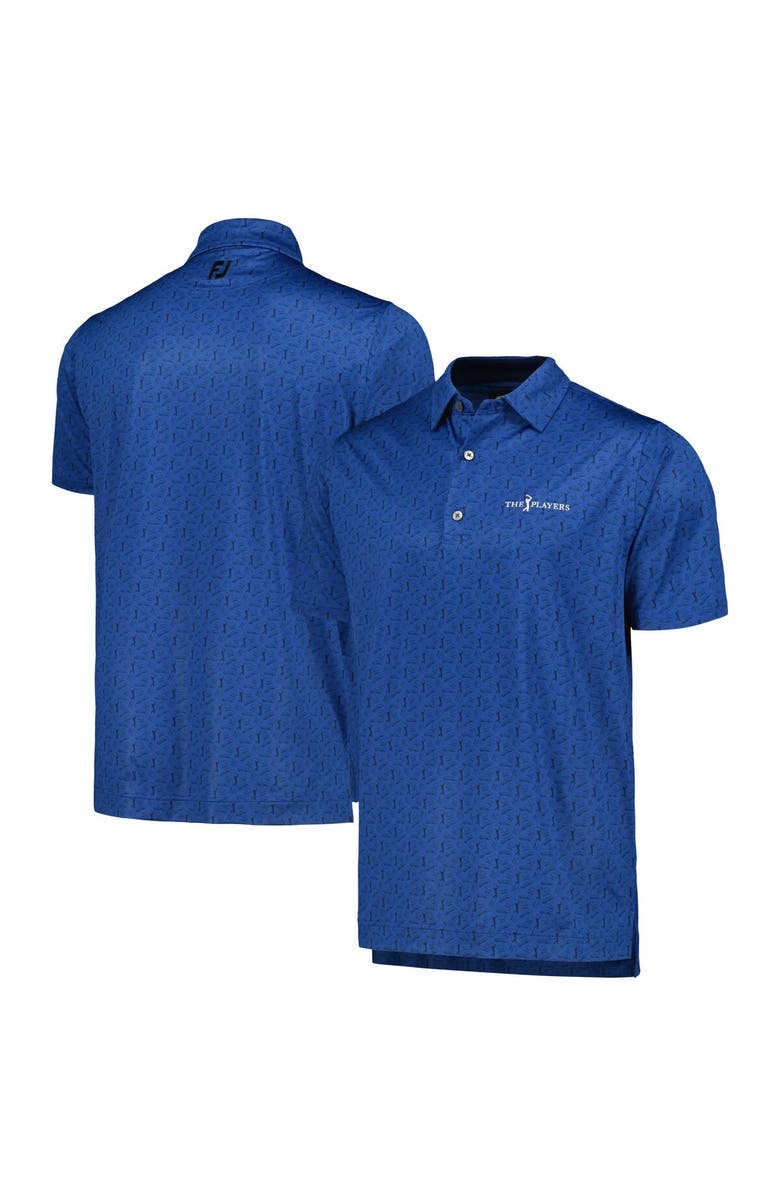 FOOTJOY Men's FootJoy Navy THE PLAYERS Allover Print Polo, Alternate, color, Navy