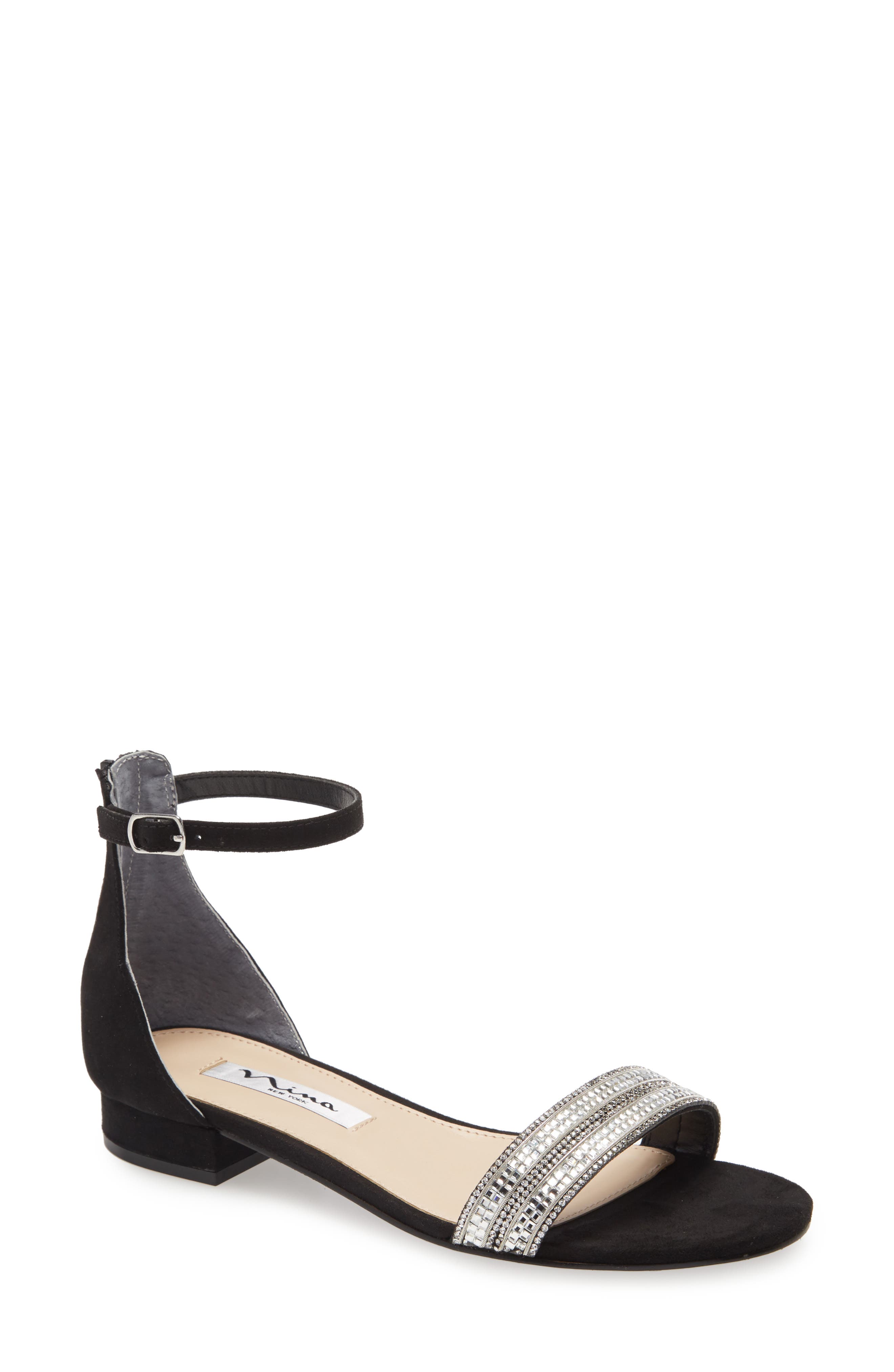 Nina Stevi Ankle Strap Sandal, Main, color, 