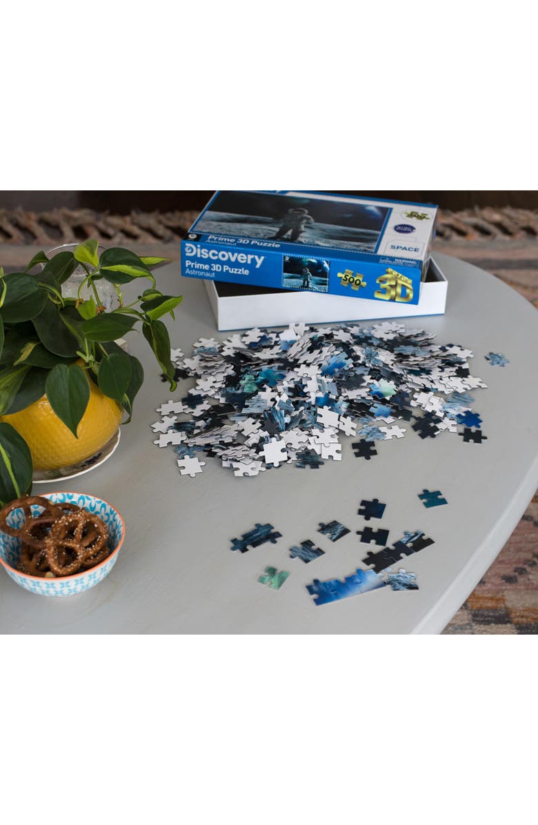 PowerHouse Toys LLC Space Astronaut Super 3D 500 Piece Jigsaw Puzzle For Adults And Kids, Alternate, color, Multi-Color