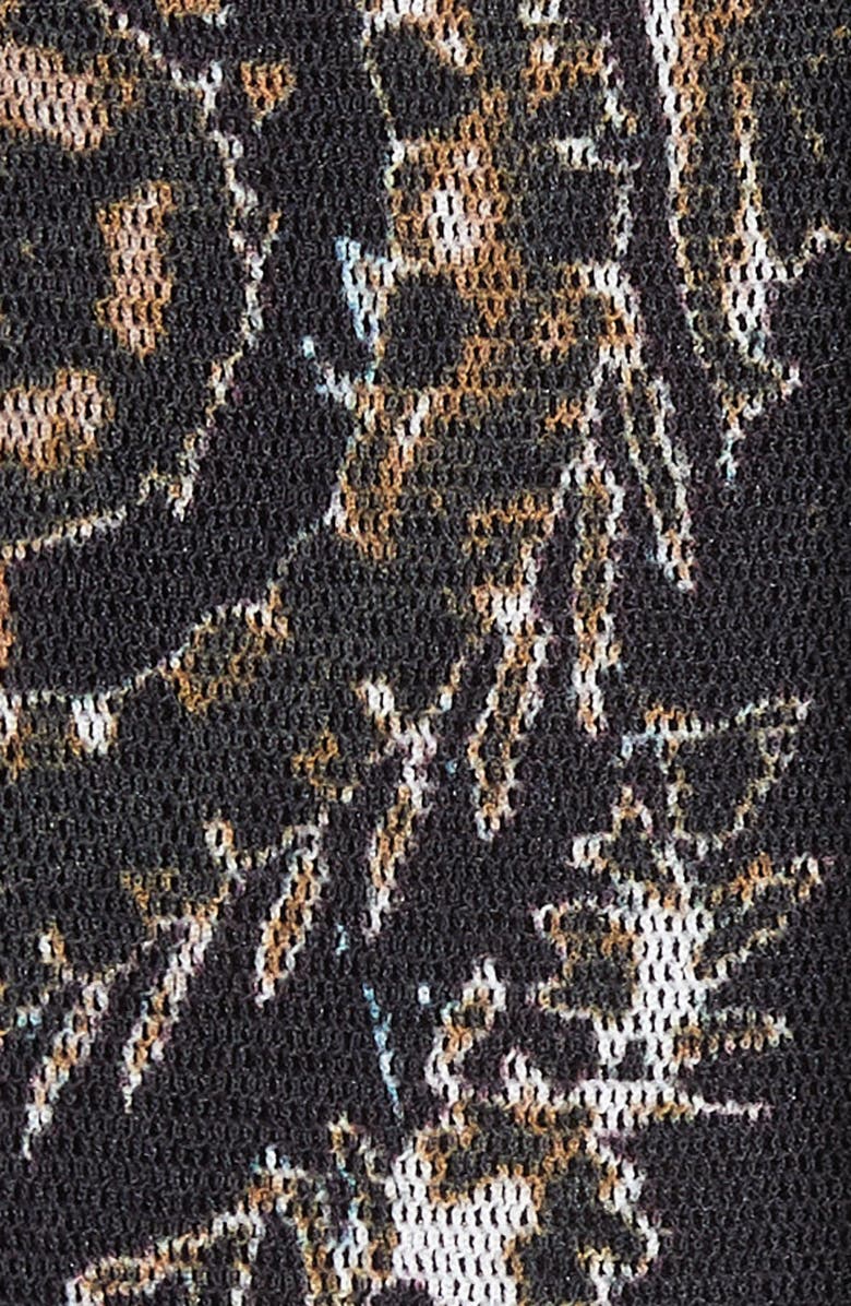 Fuzzi Paisley Tulle Midi Skirt, Alternate, color, 