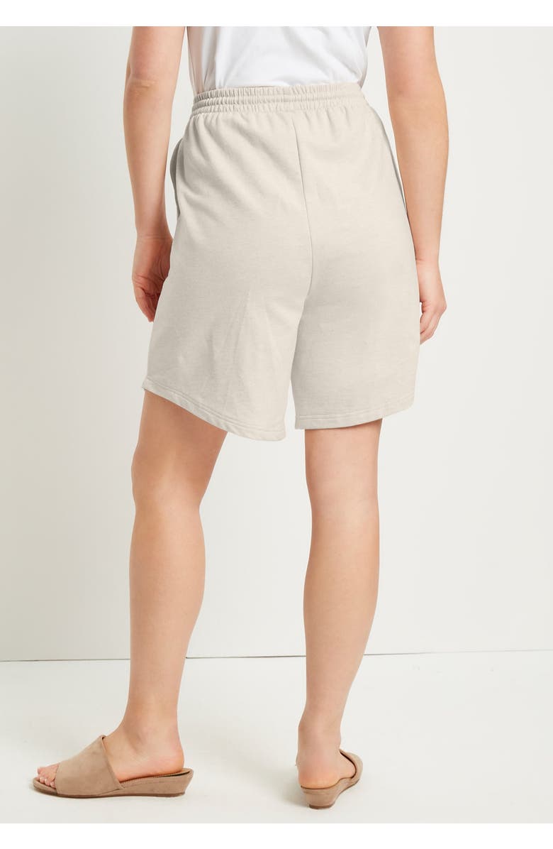 June + Vie French Terry Shorts, Alternate, color, Black