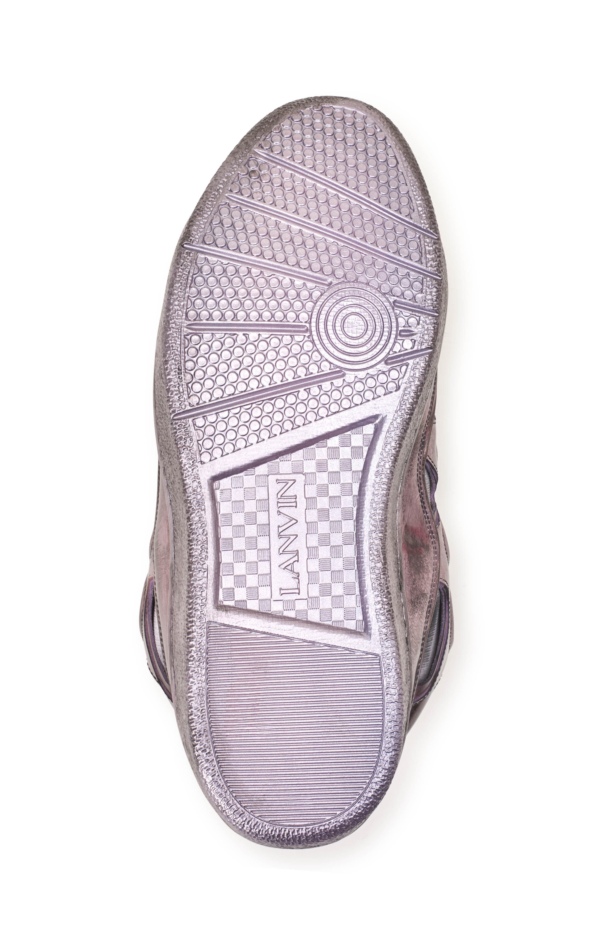 Curb Sneakers In Metallic Technical Fabric, Alternate, color, Light Pink