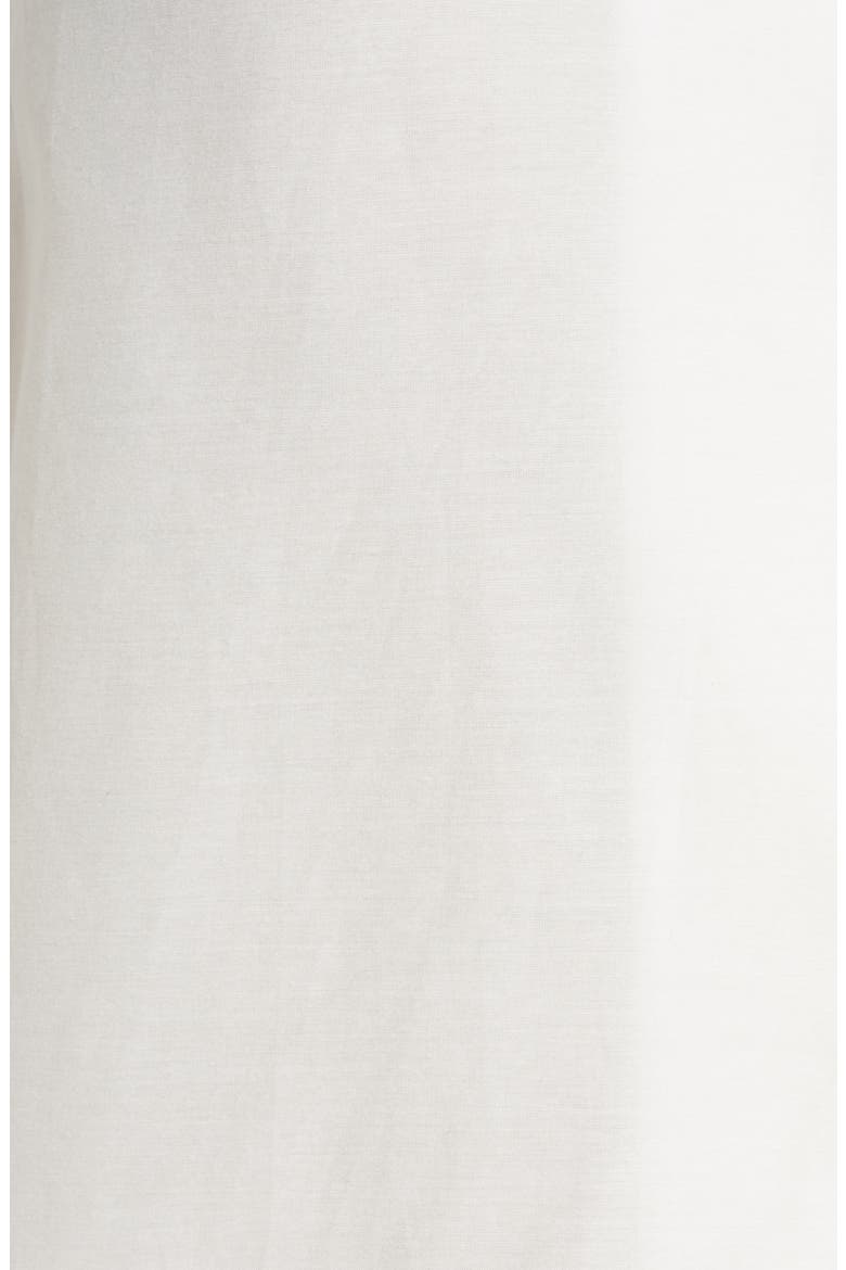Mia Cotton & Silk Pajamas, Alternate, color, WHITE/ NAVY