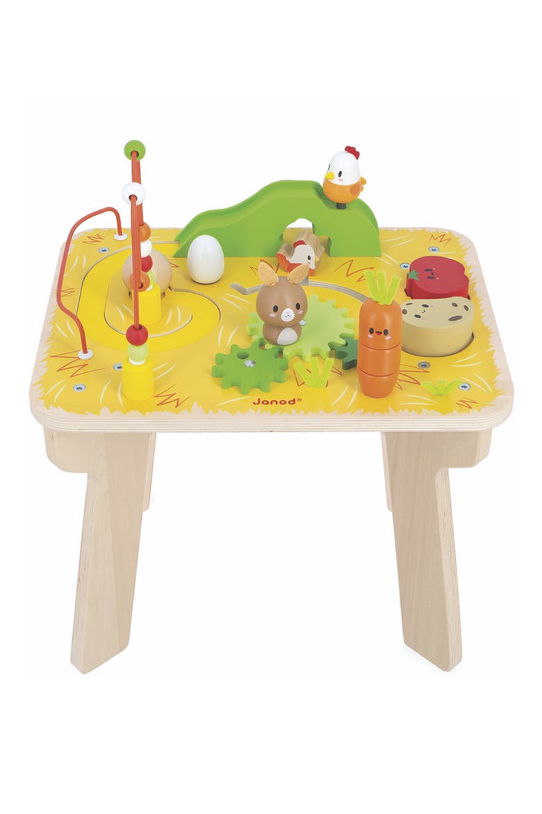 Farm Wooden Multi-Activity Table, Main, color, YELLOW