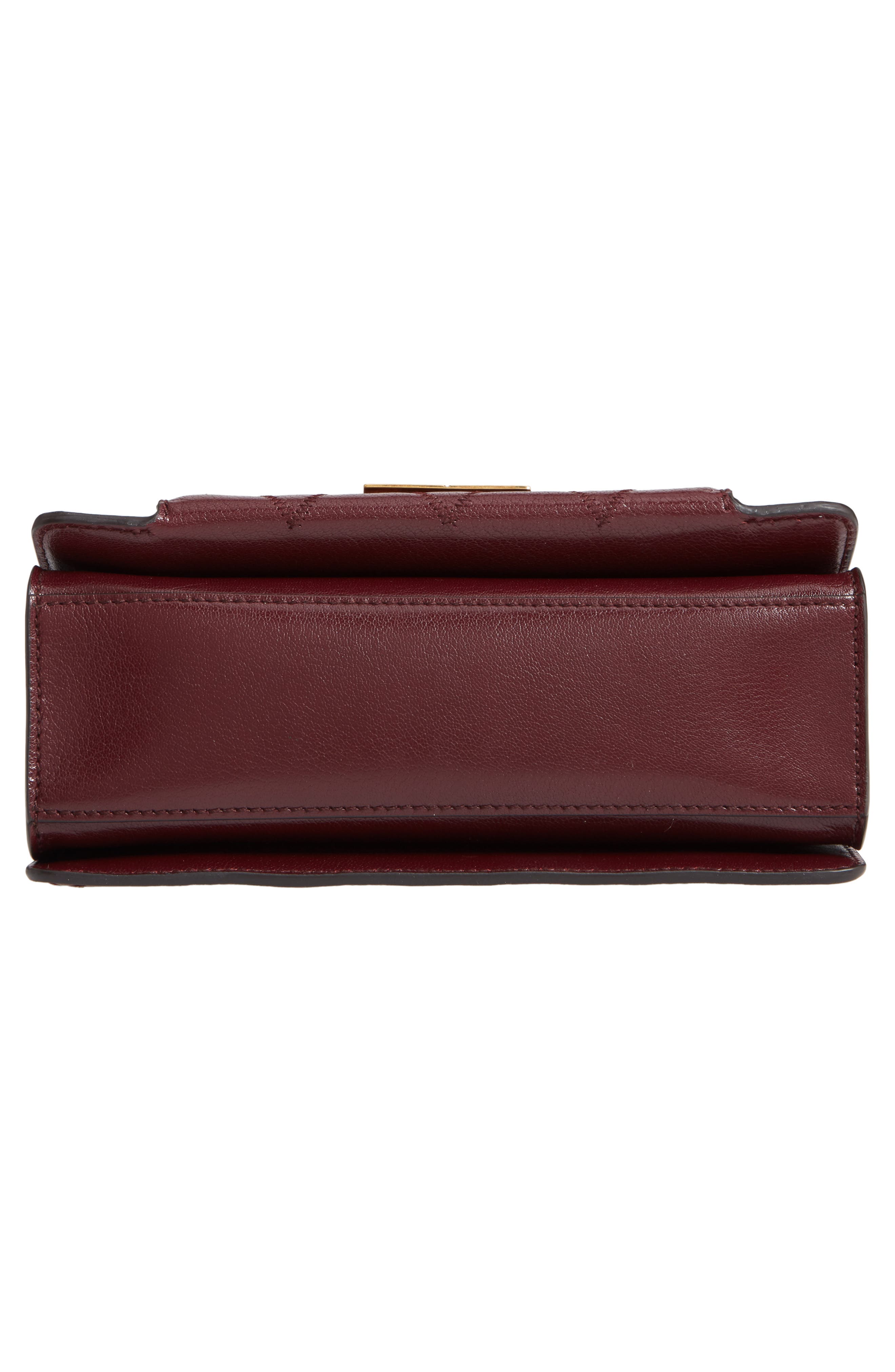 Small GV3 Diamond Quilted Leather Crossbody Bag, Alternate, color, AUBERGINE