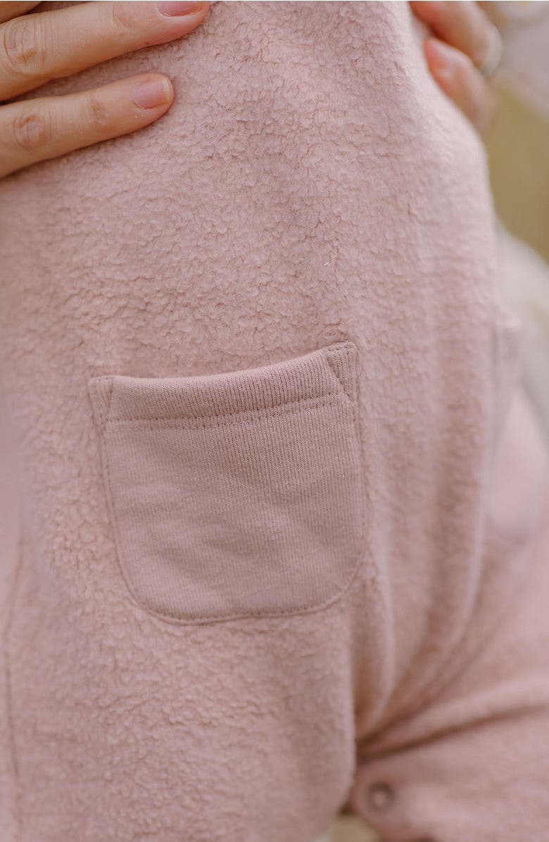 Pehr Fleece Overalls, Alternate, color, Rose Pink