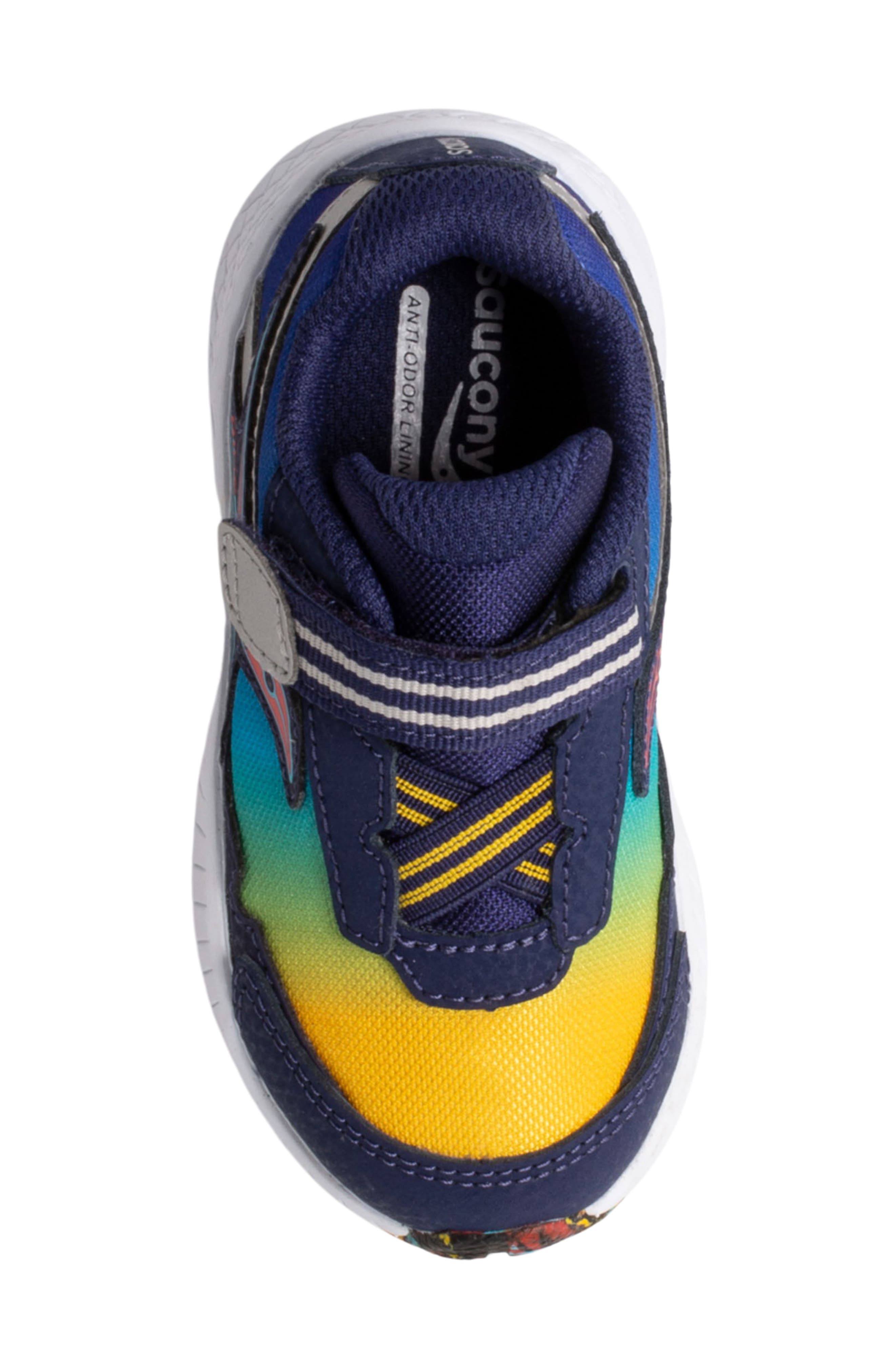 Saucony Ride 10 Jr. Sneaker, Alternate, color, Blue/ Yellow