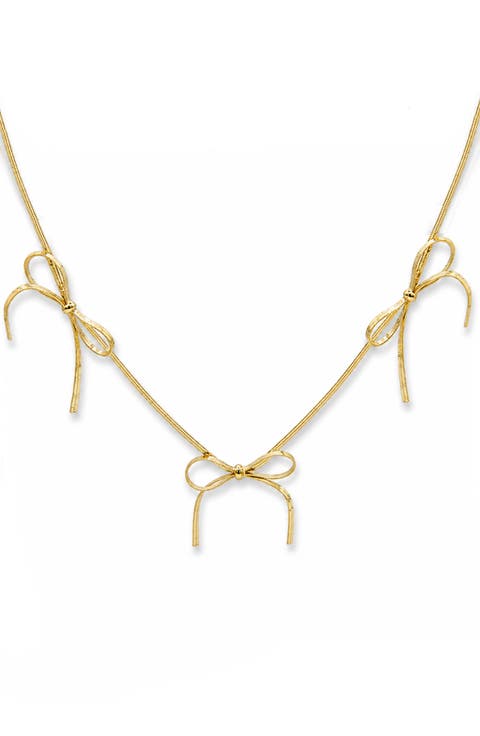 Bow Station Necklace