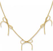 LA MENO Bow Station Necklace