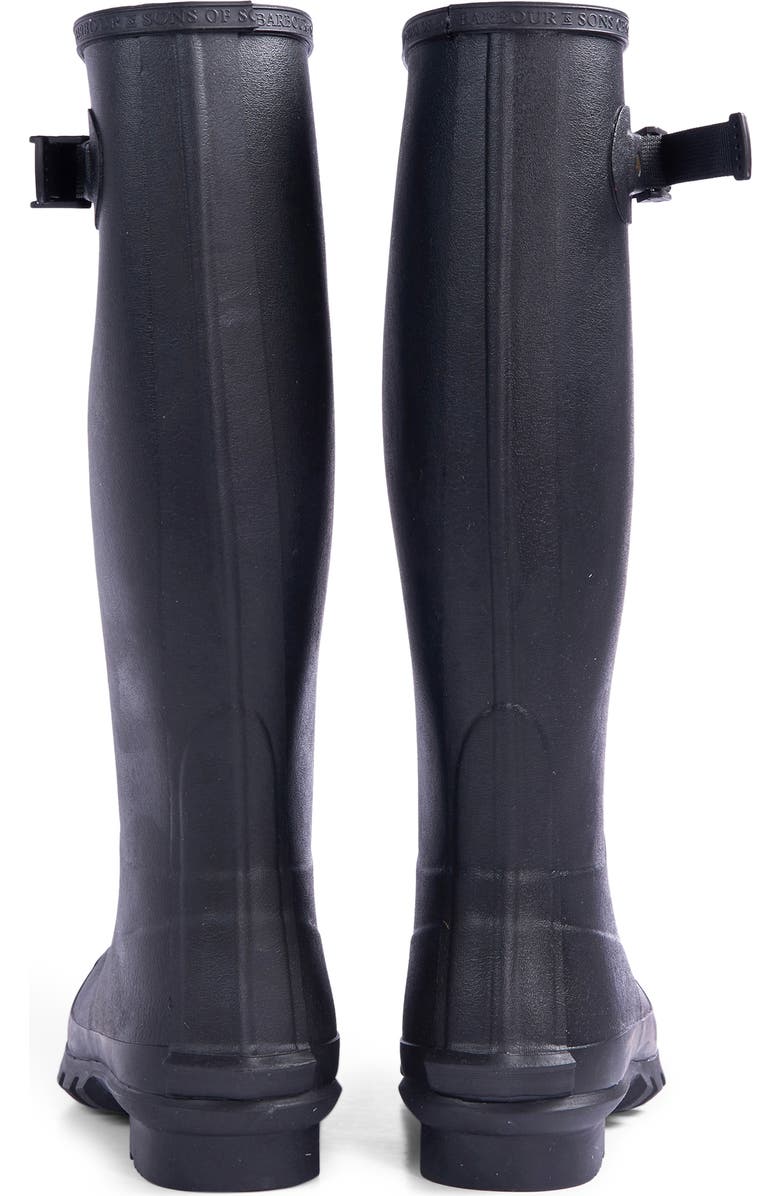 Barbour Bede Rain Boot, Alternate, color, Black
