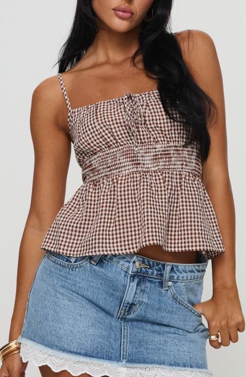 Ansilin Gingham Camisole
