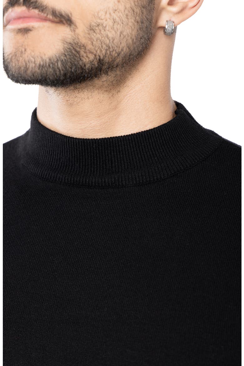 Core Mock Neck Knit Sweater, Alternate, color, BLACK