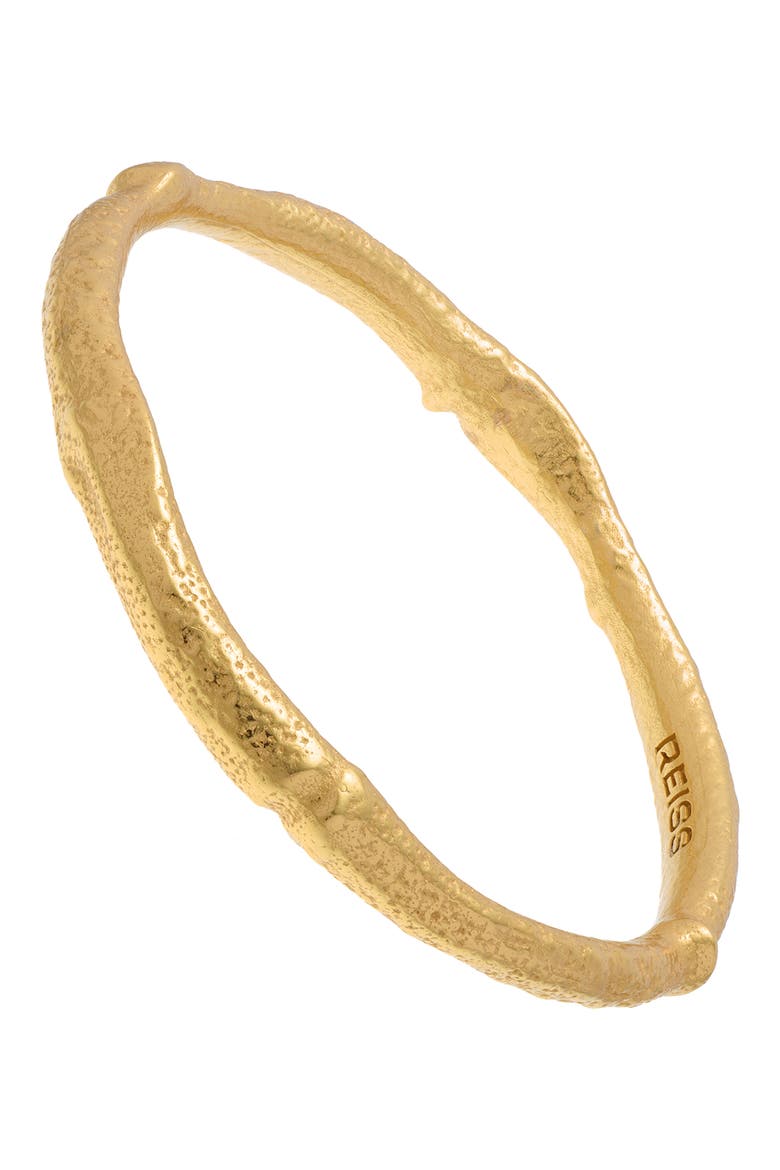 Monisha Molten Bangle, Alternate, color, GOLD TONE