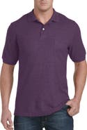 Harbor Bay by DXL Big & Tall Pocket Piqué Polo Shirt