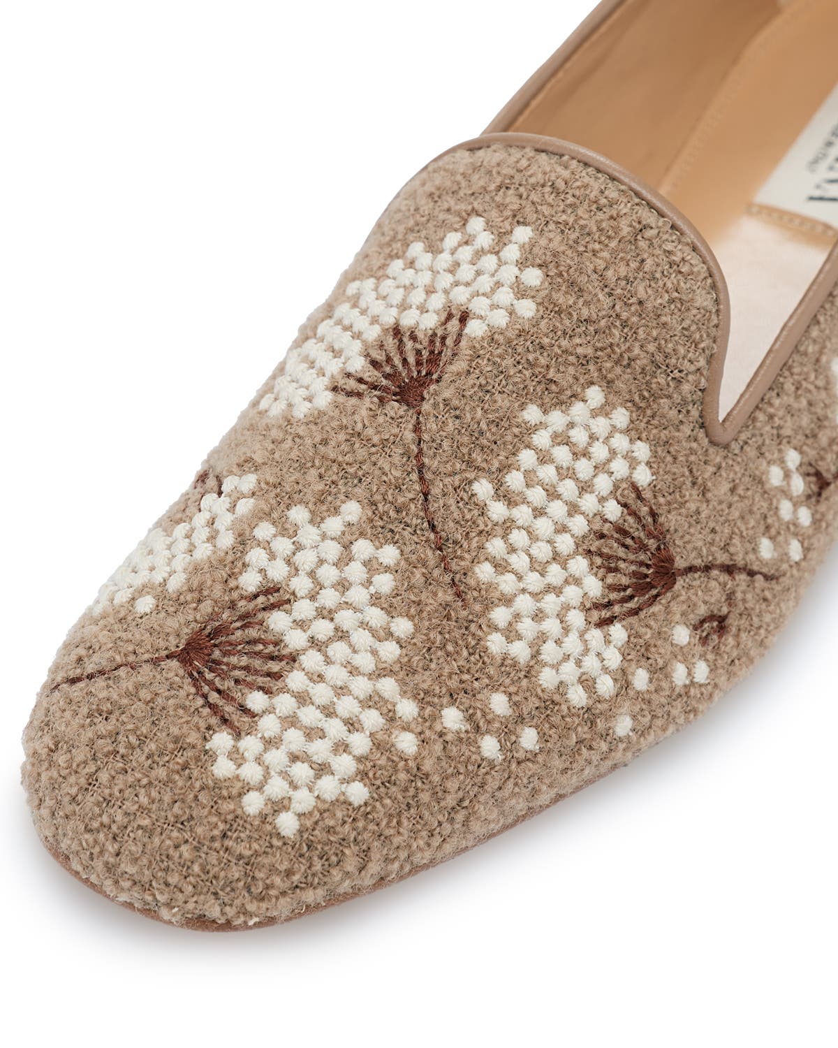 Alea Smoking Slipper, Alternate, color, Beige