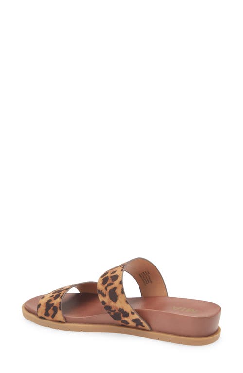 Mia Yelena Slide Sandal In Animal Print