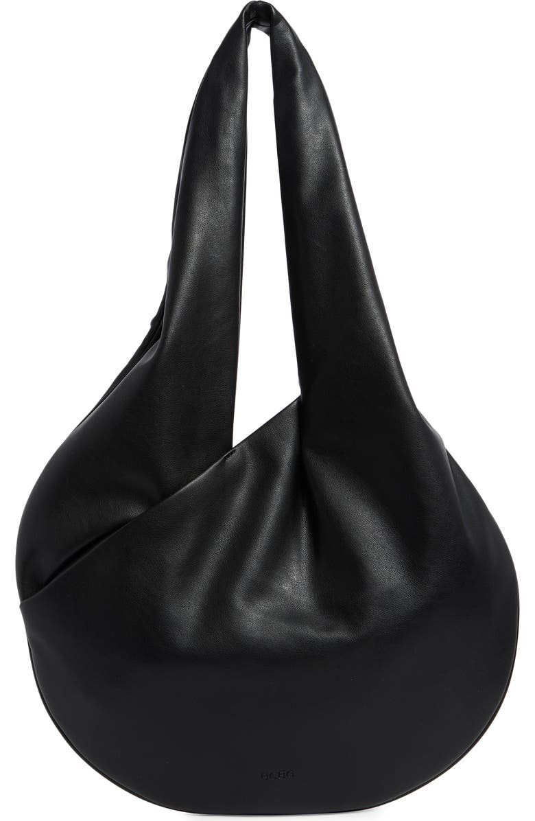 BCBG Crisscross Large Hobo Bag, Alternate, color, Black