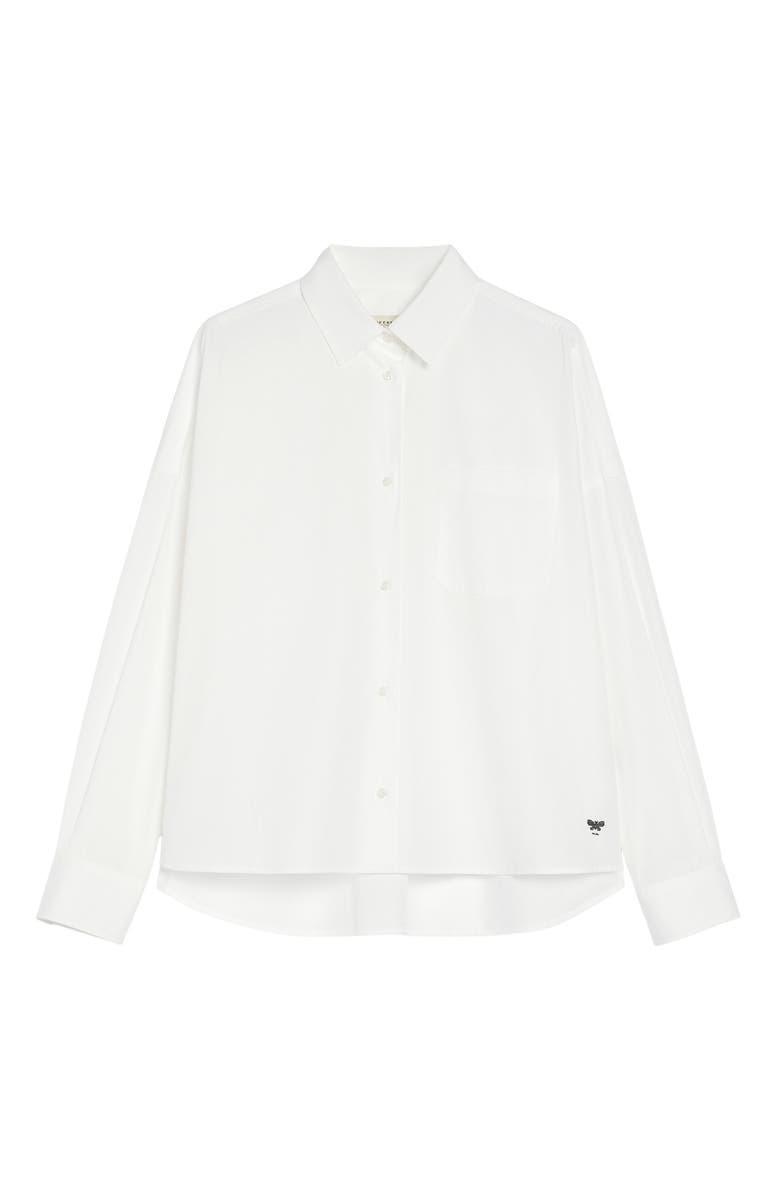 Weekend Max Mara Aureo Cotton Button-Up Shirt, Alternate, color, 