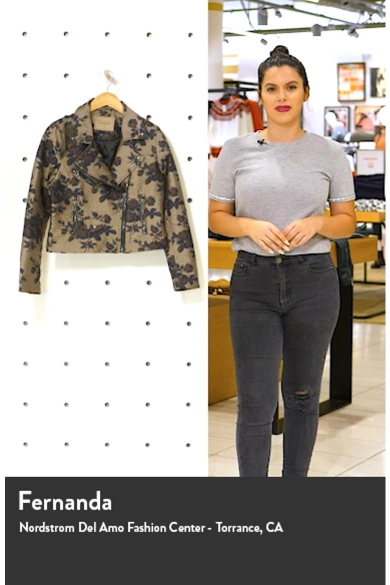 Floral Brocade Moto Jacket video