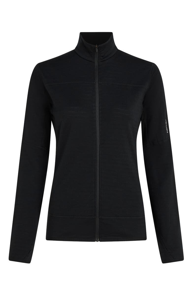 Icebreaker 300 Descender Full Zip Jacket, Alternate, color, Black