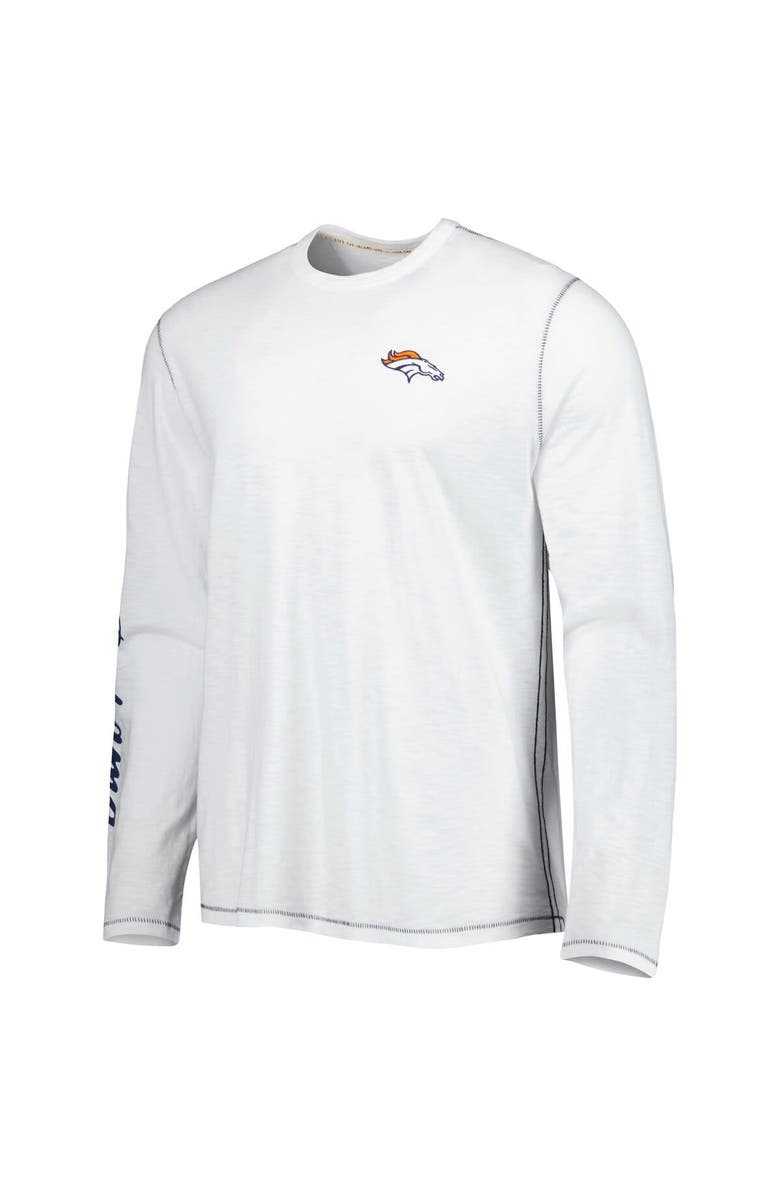 Tommy Bahama Men's Tommy Bahama White Denver Broncos Laces Out Billboard Long Sleeve T-Shirt, Alternate, color, White
