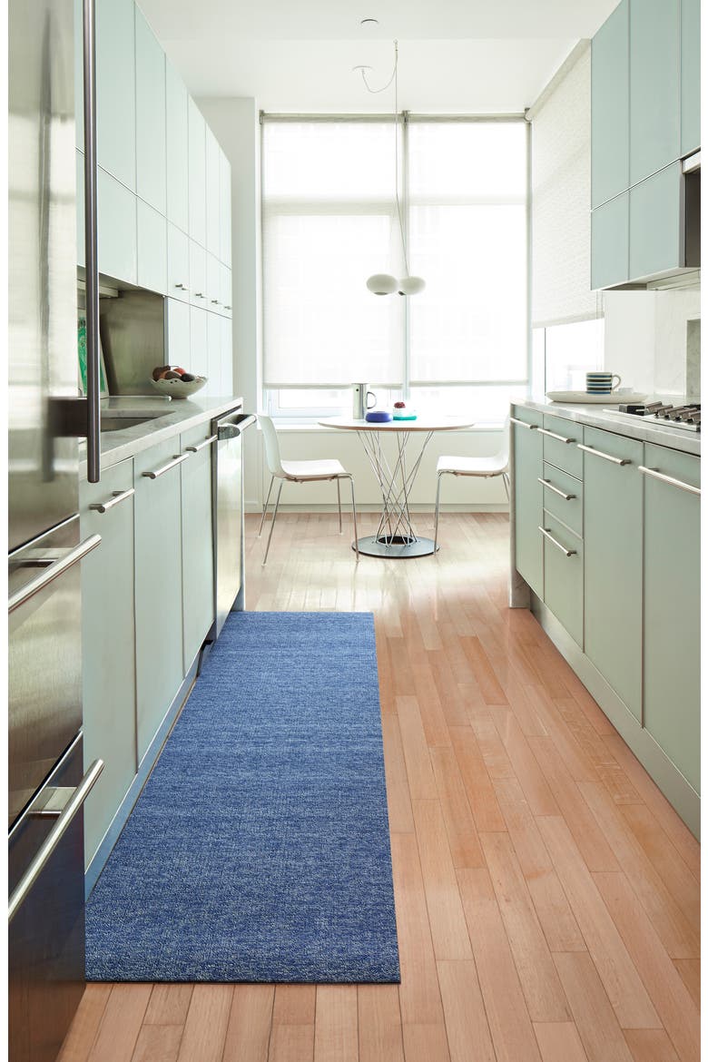 Heathered Indoor/Outdoor Utility Mat, Alternate, color, CORNFLOWER